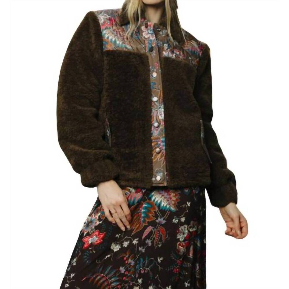 NEW LOVE THE LABEL finley reversible sherpa jacket in charlotte - Picture 3 of 4